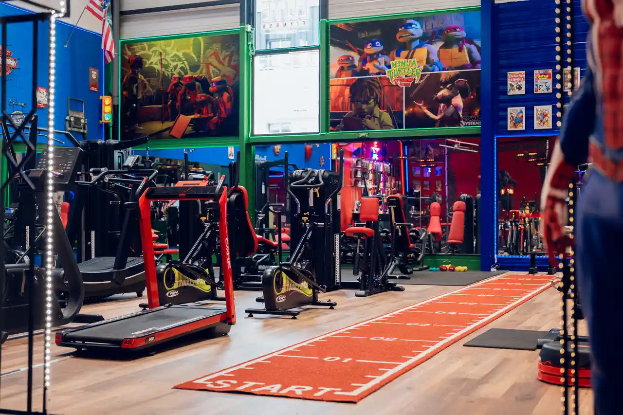 Vue panoramique du club Elite Fitness